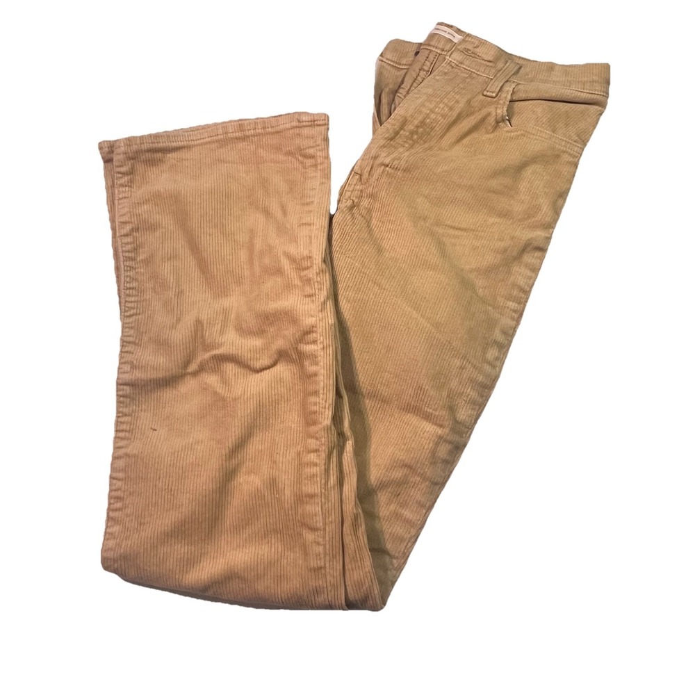 LEVIS Premium‎ Ribcage Bootcut Corduroy Pants in Iced Coffee Tan 27 X 33 EUC